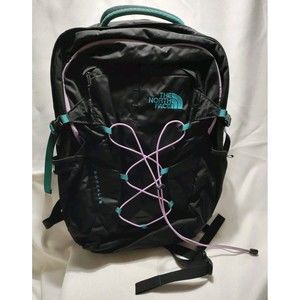 VGC THE NORTH FACE  BOREALIS FLEX VENT BACKPACK BLACK TEAL LAVENDER Pre-owned